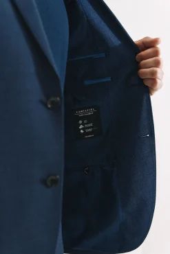 Cortefiel Americana ojo de perdiz coolmax Azul Discount