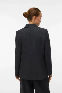 Vero Moda Americana regular efecto jaspeado Gris oscuro Online