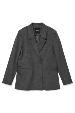 Vero Moda Americana regular efecto jaspeado Gris oscuro Online