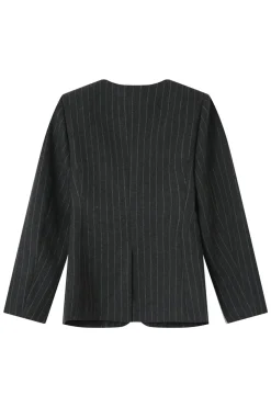 Grace & Mila Americana sin cuello Gris oscuro New