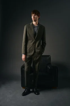 OOTO Americana traje algodón coordinado Kaki Discount