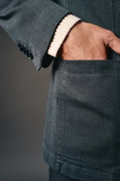 OOTO Americana traje algodón coordinado Azul marino Sale