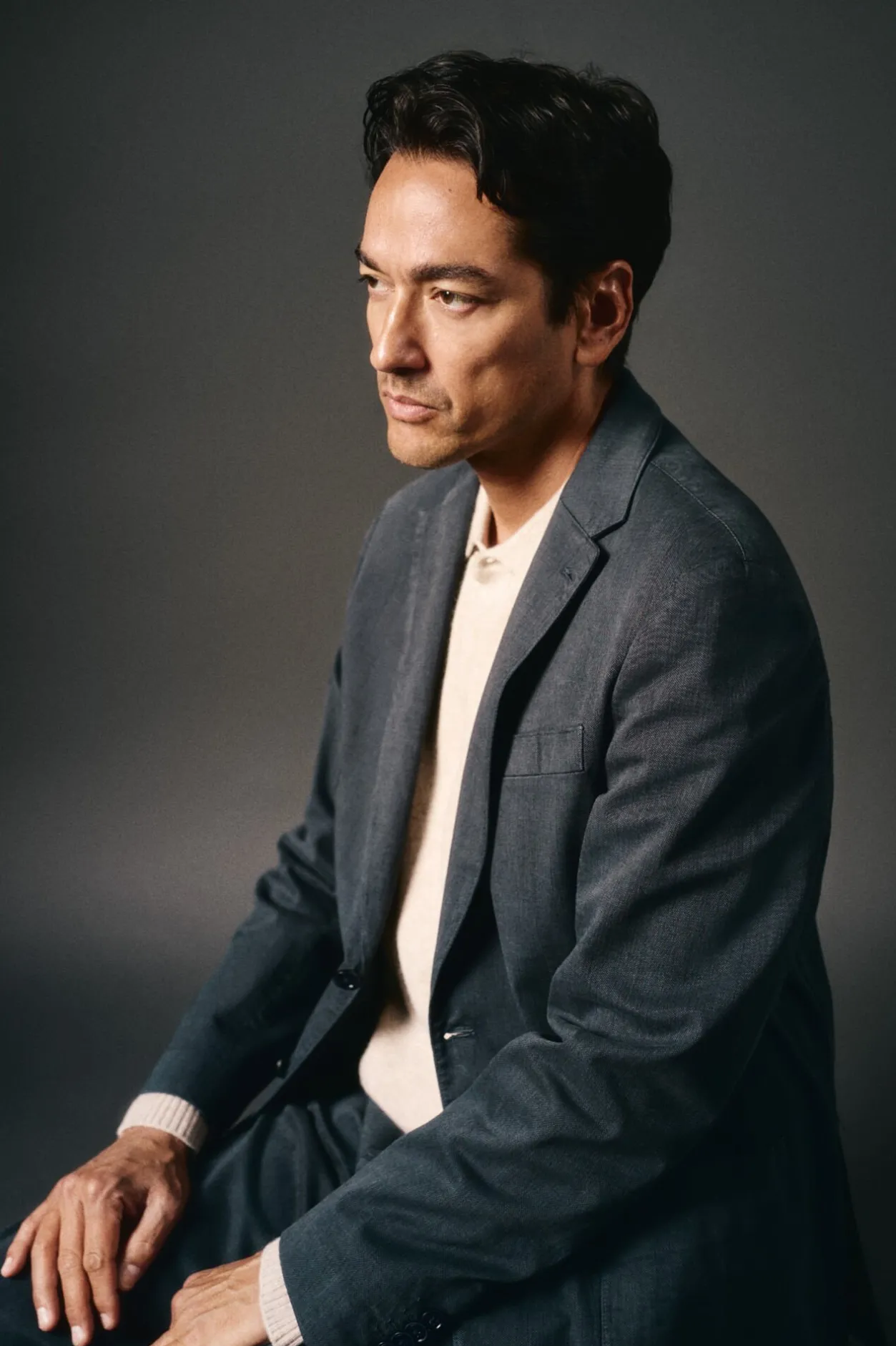 OOTO Americana traje algodón coordinado Azul marino Sale