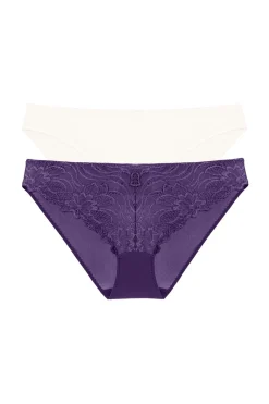 Dorina Angie pack 2 bragas morado/lila Clearance