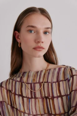 Hoss Intropia Aurora. Vestido estampado Beige Outlet