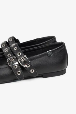 Popa Bailarina señora Estrella Piel Negro Clearance