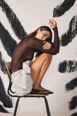 Gioseppo Bailarinas piel by Melyssa Pinto Estampado blanco Online