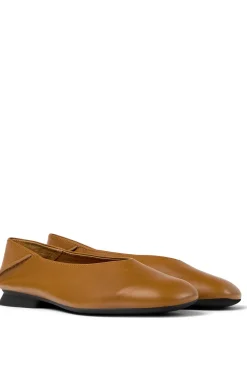 Camper Bailarinas planas de piel nude New