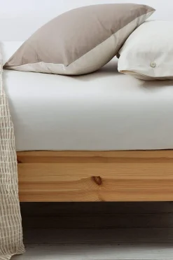 Textura Bajera algodón percal. Cama 150-160cm. beige Sale
