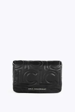 Lola Casademunt Bandolera acolchada Negro Discount