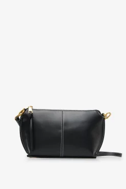 Cortefiel Bandolera básica pespuntes Negro Discount