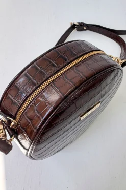 The Code Bandolera olimpia coco chocolate Marr&oacute;n oscuro Sale