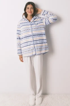 Women'secret Bata capucha Snoopy cenefas estampado Outlet