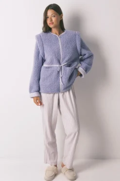 Women'secret Bata corta borreguito lila morado/lila Outlet