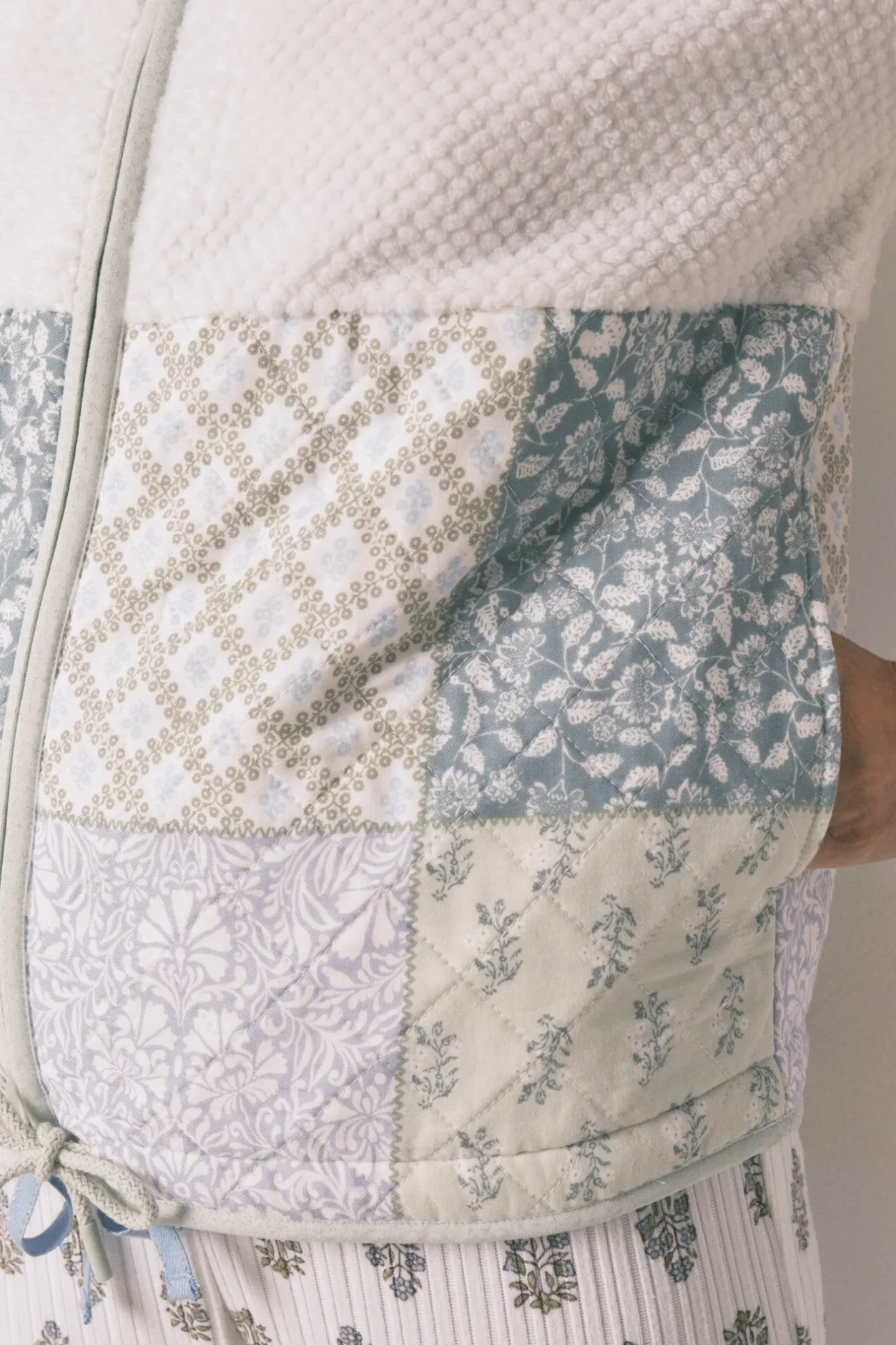 Women'secret Bata corta borreguito patchwork marfil Best