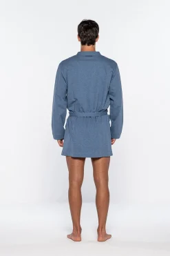 Punto Blanco Bata corta hombre azul Best