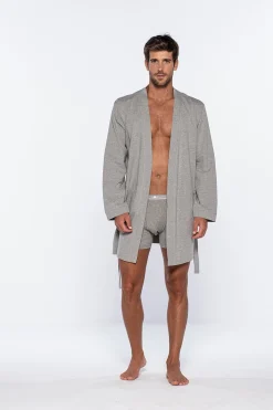Punto Blanco Bata corta hombre gris Sale