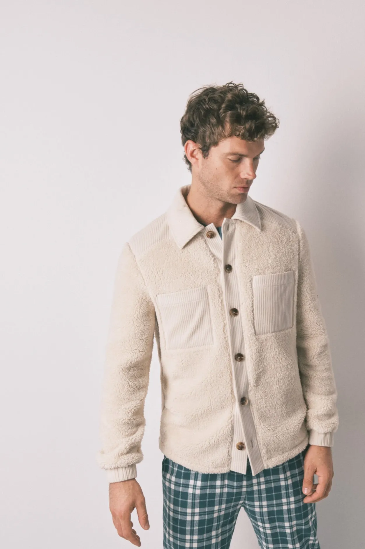 Women'secret Bata media borreguito beige Discount