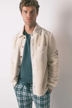 Women'secret Bata media borreguito beige Discount