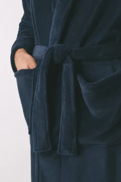 Women'secret Bata midi hombre polar azul Sale