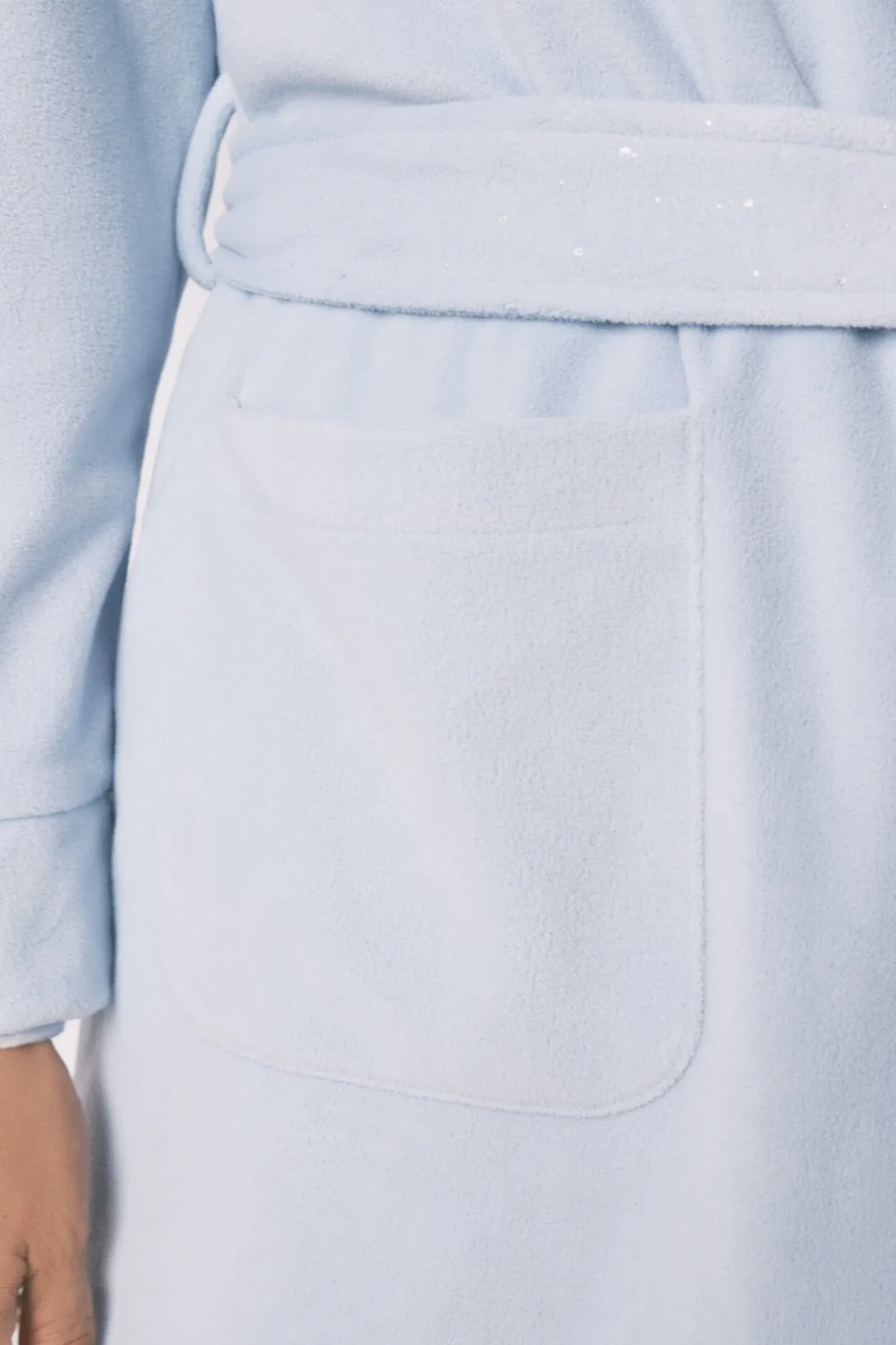 Women'secret Bata midi terciopelo brillos azul Discount