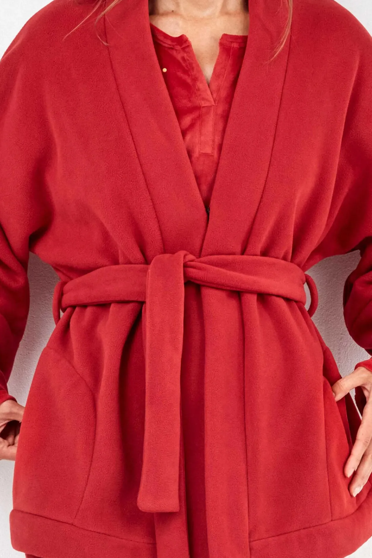 Gisela Bata pelo color rojo estampado Sale