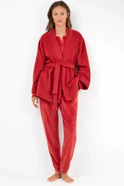 Gisela Bata pelo color rojo estampado Sale