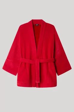 Gisela Bata pelo color rojo estampado Sale