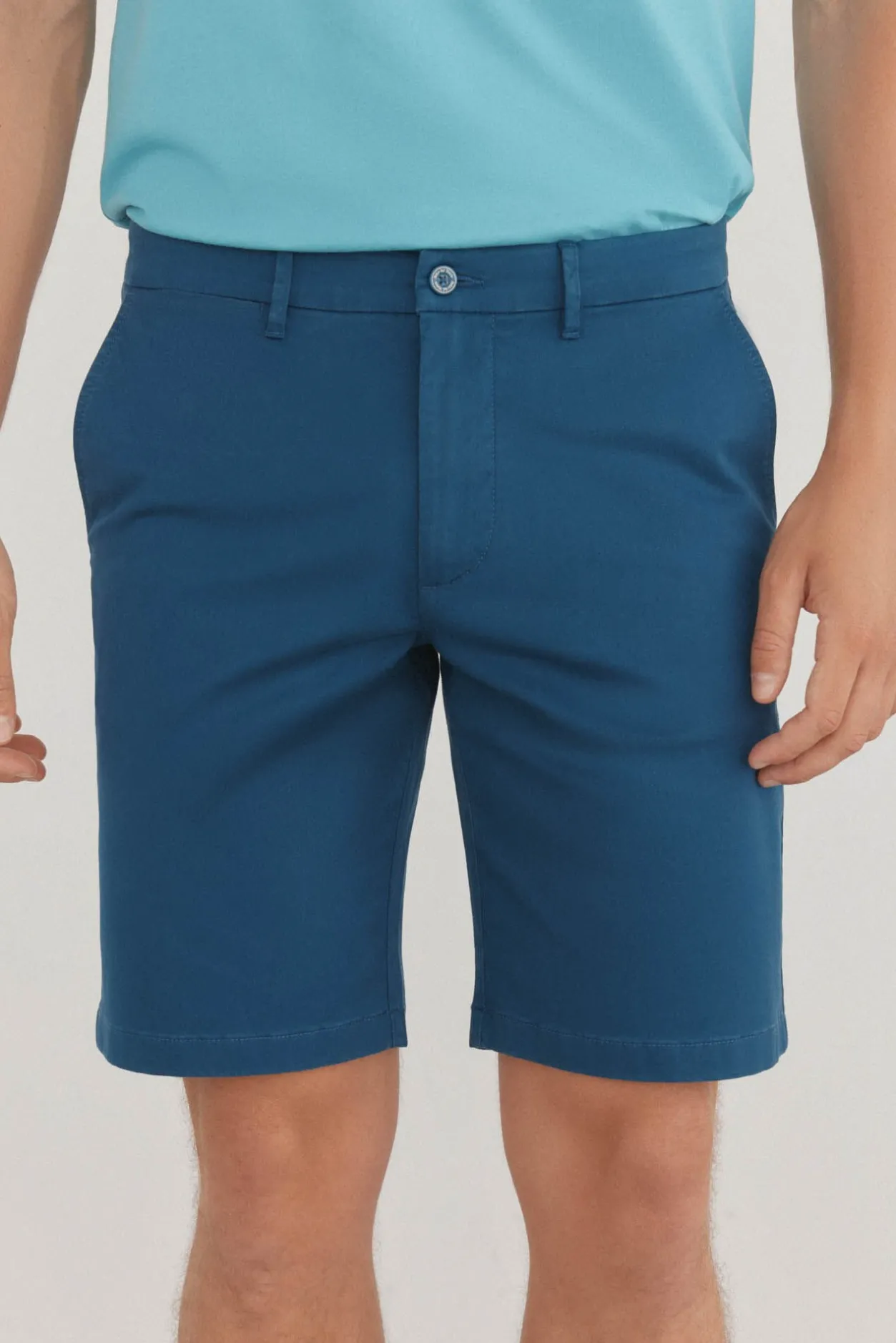 Pedro del Hierro Bermuda chino premium flex Azul Best