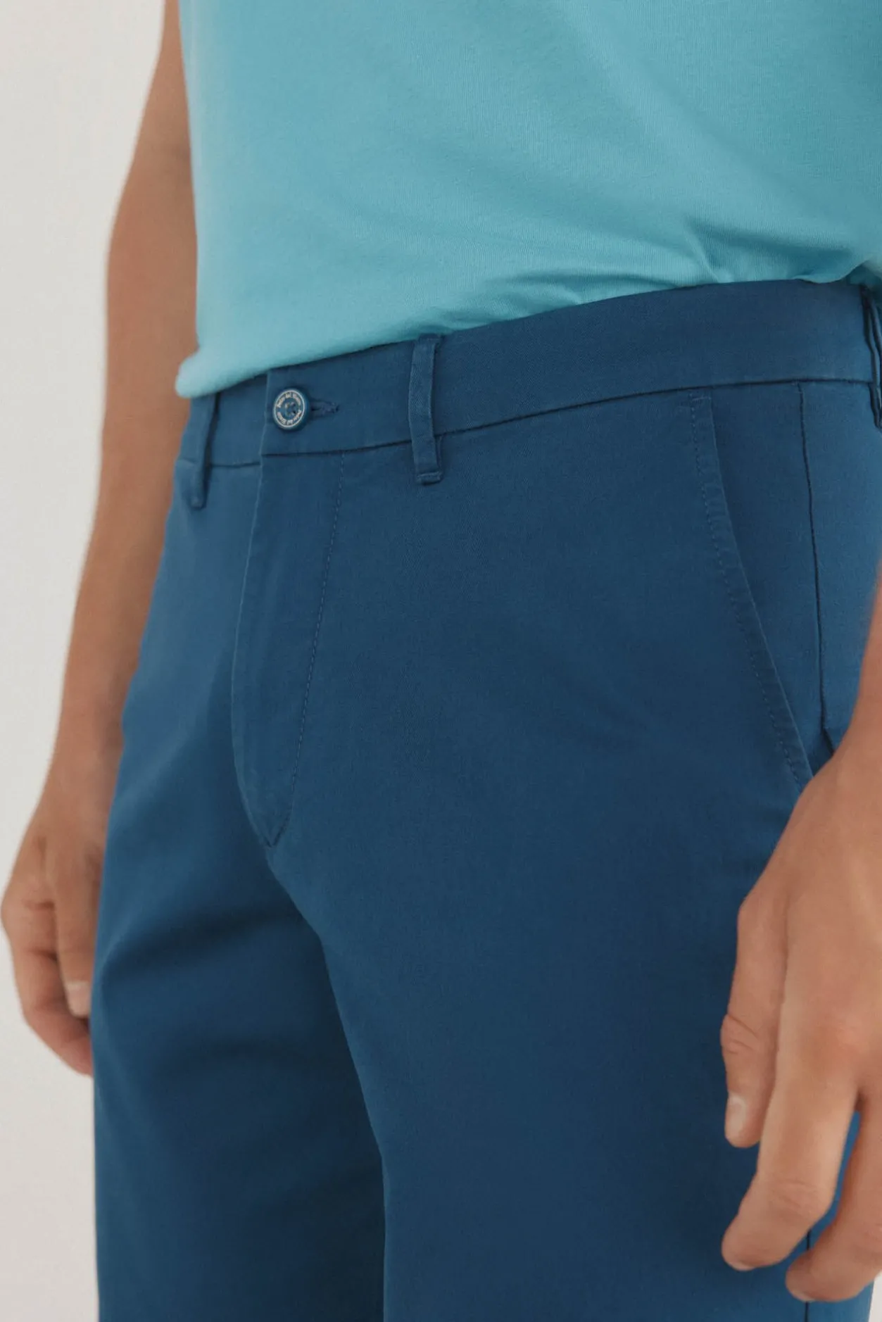 Pedro del Hierro Bermuda chino premium flex Azul Best