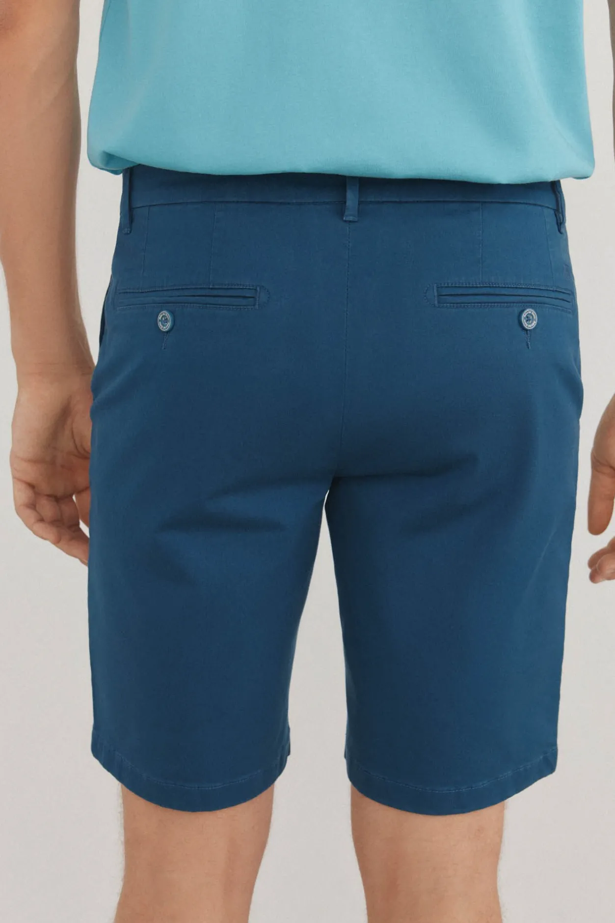 Pedro del Hierro Bermuda chino premium flex Azul Best