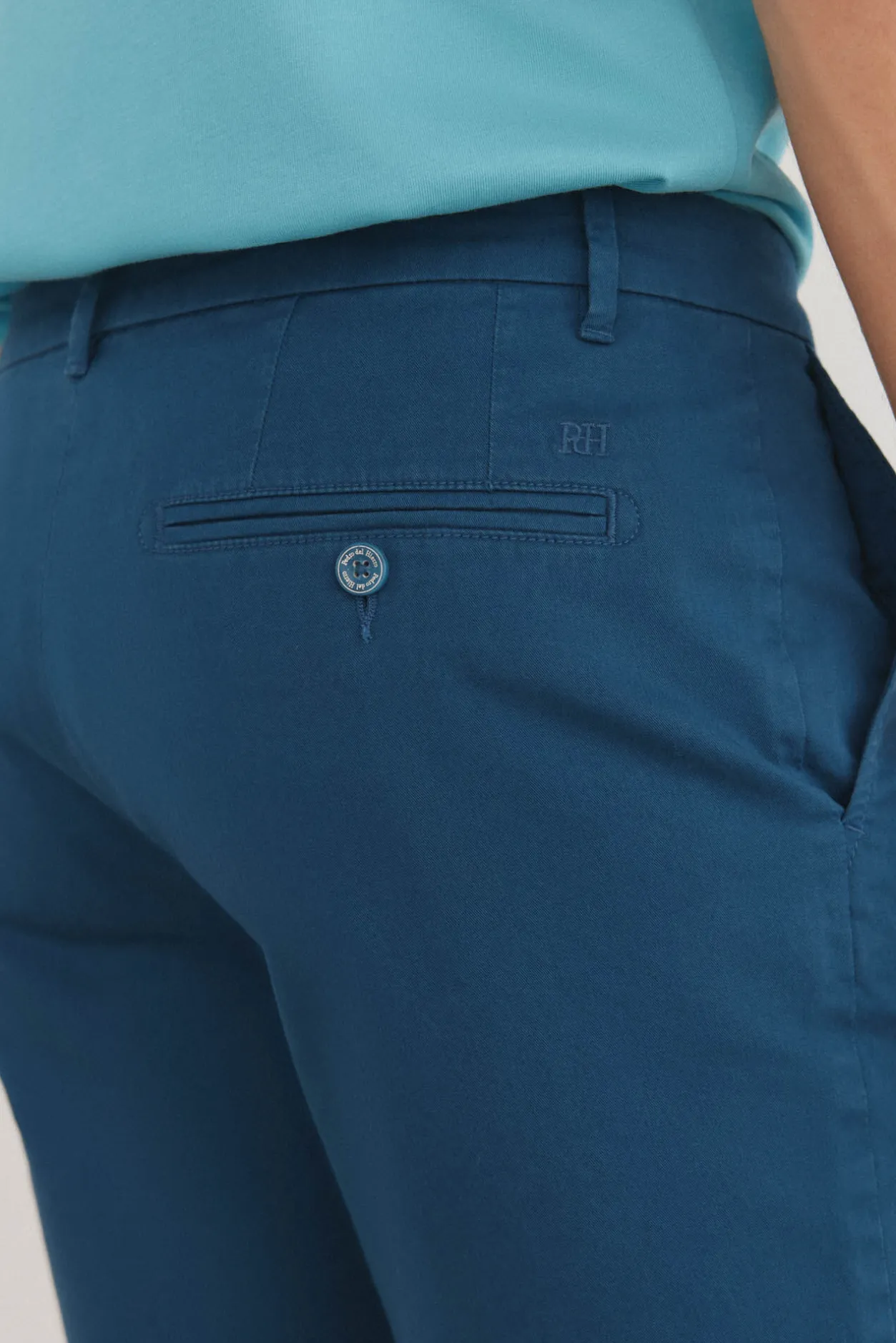 Pedro del Hierro Bermuda chino premium flex Azul Best