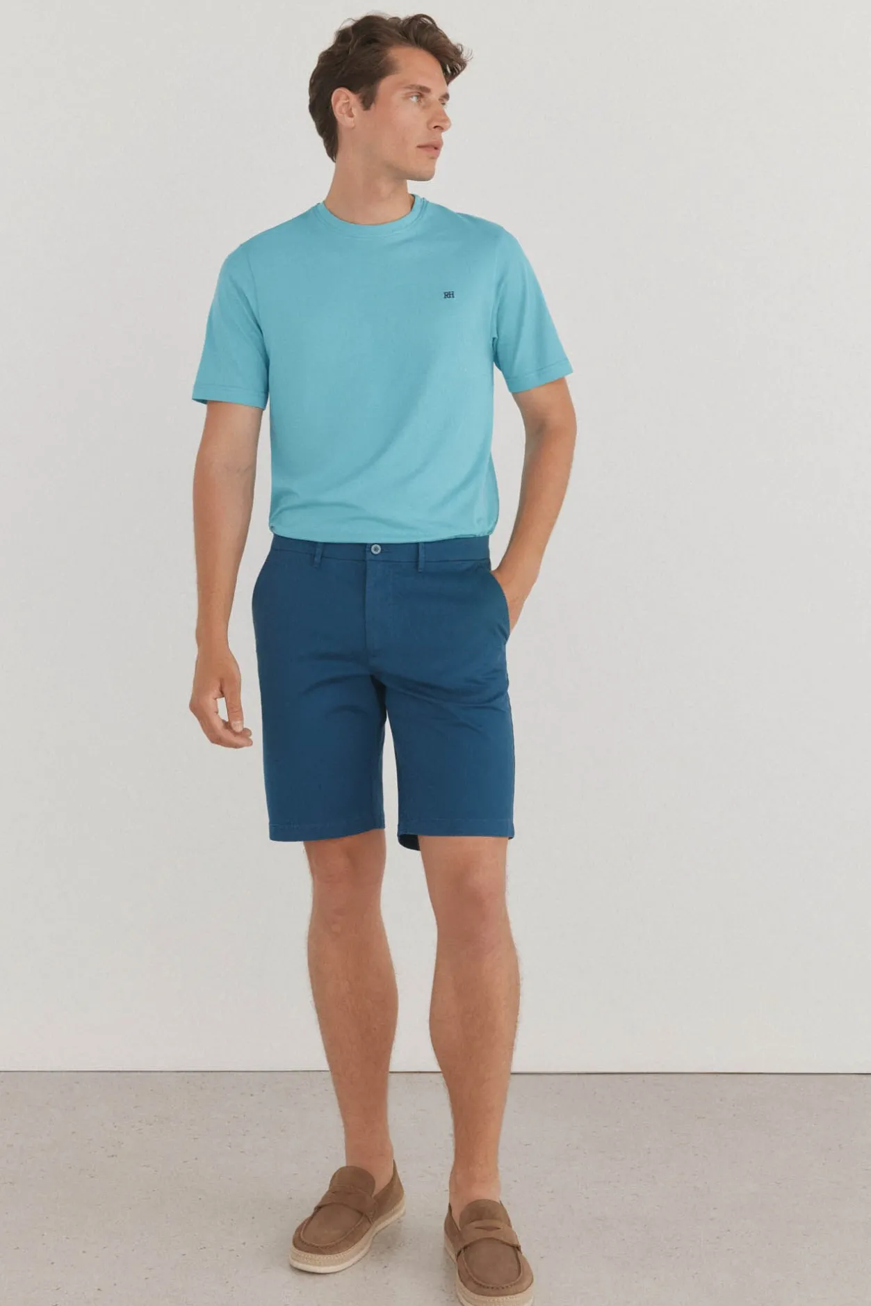 Pedro del Hierro Bermuda chino premium flex Azul Best