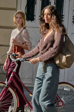 Hoss Intropia Bibiana. Vaquero con doble abotonadura Gris Discount