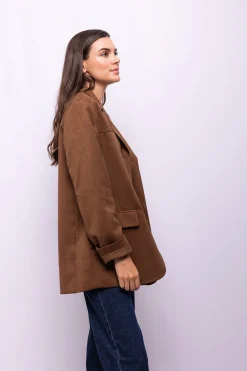 Object Blazer Marr&oacute;n oscuro Best