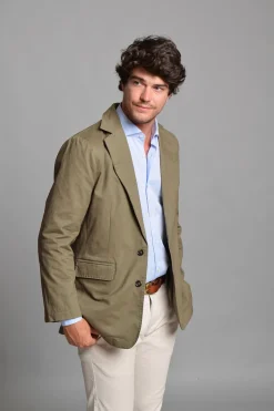 Cloking Blazer Casual Verde Online