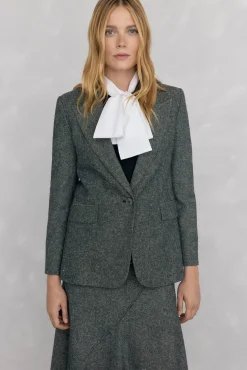 Pedro del Hierro Blazer cheviot Gris Sale