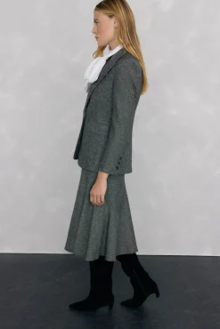 Pedro del Hierro Blazer cheviot Gris Sale