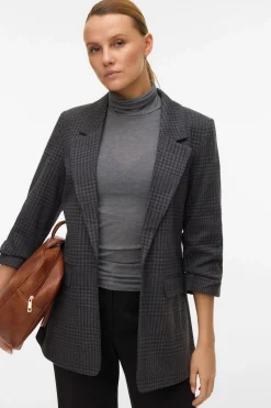 Vero Moda Blazer con manga 3/4 Gris oscuro Best