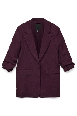 Vero Moda Blazer con manga 3/4 Morado Discount