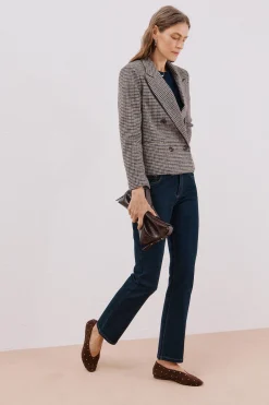 Cortefiel Blazer corta Estampado gris Sale