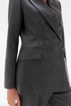 TFP by Tamara Falcó Blazer cruzada Gris Clearance