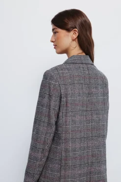 Springfield Blazer cuadros beige Clearance