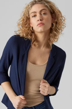 Vero Moda Blazer de mujer abierta con solapa Azul marino Best