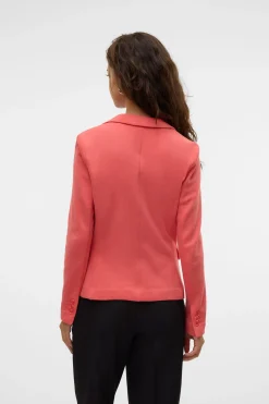 Vero Moda Blazer de mujer manga larga con bolsillos Coral New
