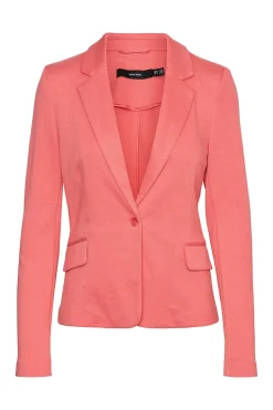 Vero Moda Blazer de mujer manga larga con bolsillos Coral New