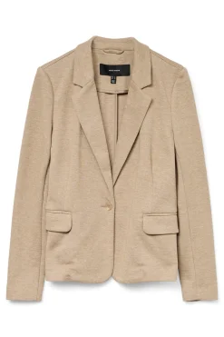 Vero Moda Blazer de mujer manga larga con bolsillos Marr&oacute;n Sale