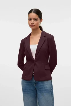 Vero Moda Blazer de mujer manga larga con bolsillos Morado New