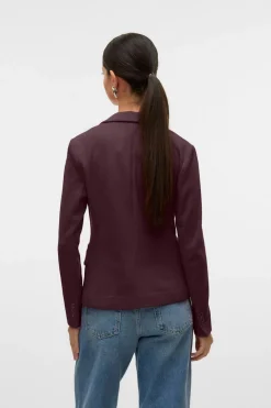 Vero Moda Blazer de mujer manga larga con bolsillos Morado New
