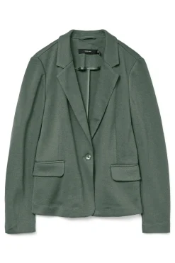 Vero Moda Blazer de mujer manga larga con bolsillos Verde Clearance